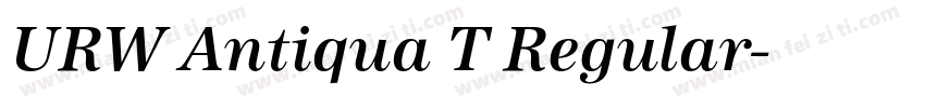 URW Antiqua T Regular字体转换
